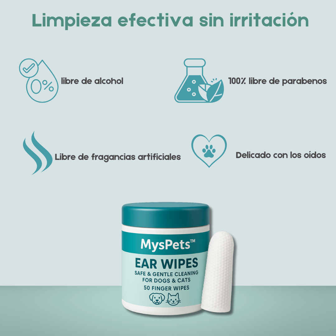 MysPets™ Limpieza Segura para Oídos de Mascotas