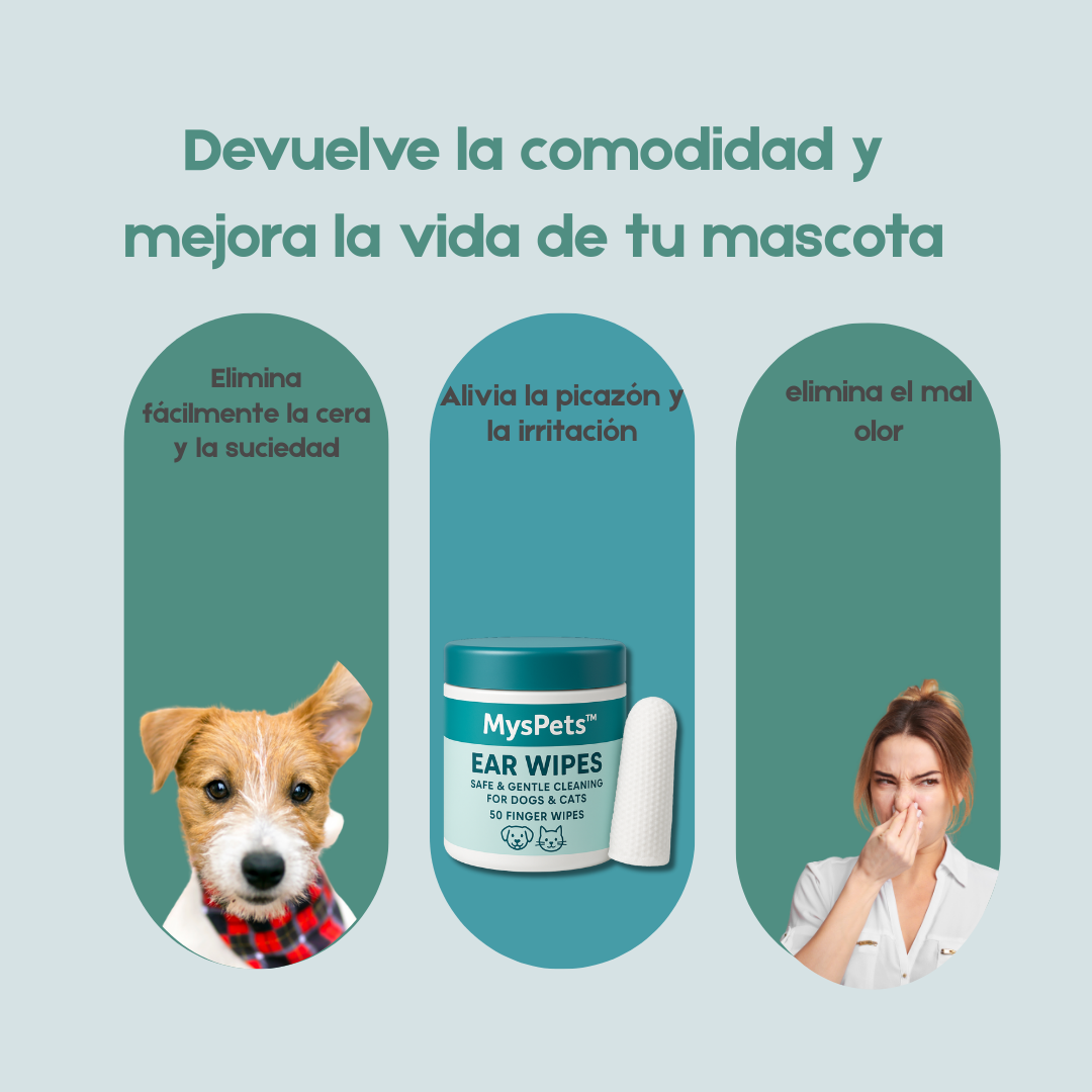 MysPets™ Limpieza Segura para Oídos de Mascotas