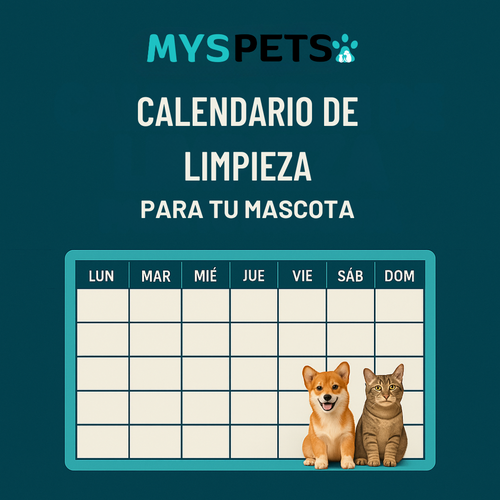 Calendario de limpieza para tu mascota